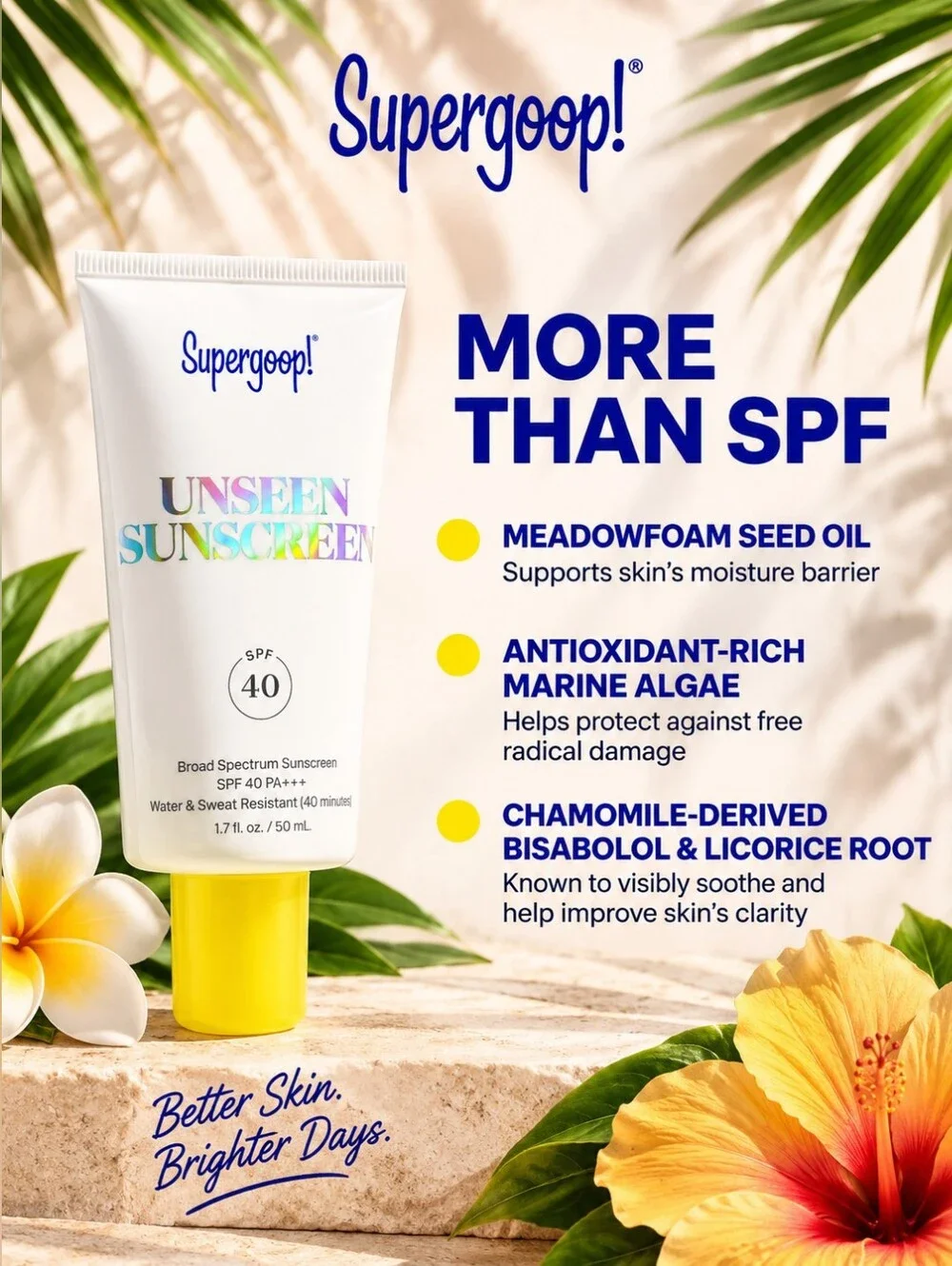 Supergoop! Unseen Sunscreen SPF 40 - New In Box (2 Pack)